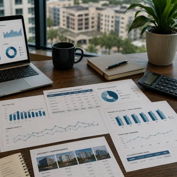 hotel financial dashboards
